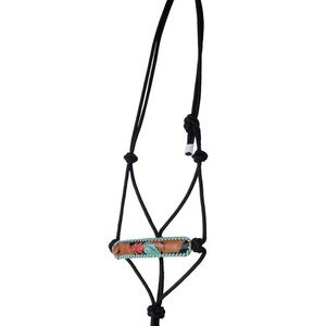 Myra Bag Womens Floral Embossed Pony Path Breaker Rope Halter